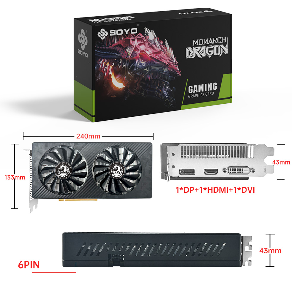 SOYO AMD RX 590 8GB Placa De V - Rtx 3070 8Gb Graphics Card review and price
