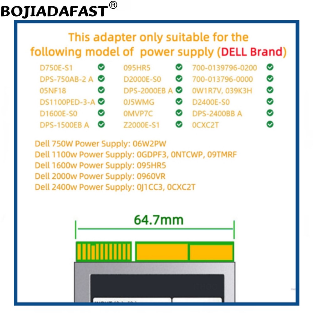 12 Ports PCI-E 6Pin Connector  - 2400W Server Psu Breakout Board review and price